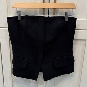 Elegant Black Women's Strapless Top